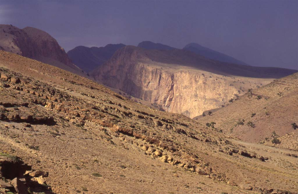 Arrivée sur le bivouac de Taghia, le 9 août 1994