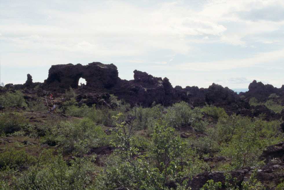 Les « châteaux noirs » de Dimmuborgir, le 7 août 1995