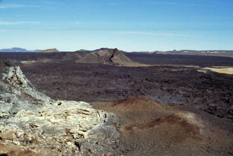 La faille de Leirhnjúkur près de Mývatn, le 7 août 1995