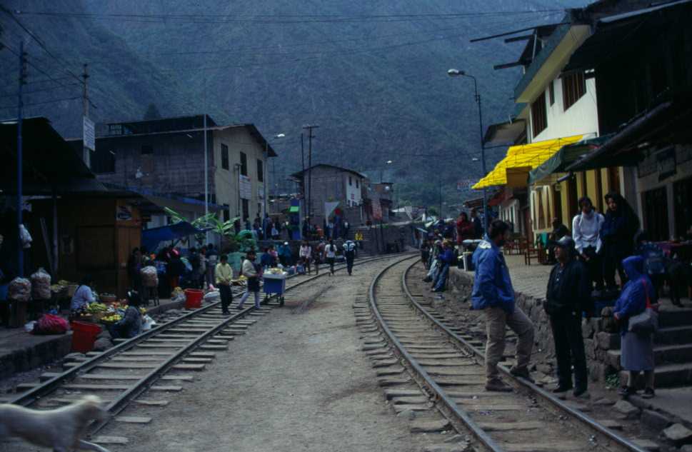 Aguas Calientes, le soir du 4 août 1996