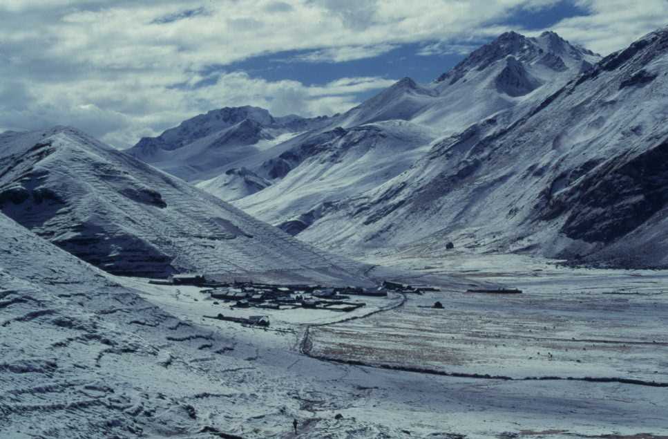 Le village de Chillca, le 18 août 1996