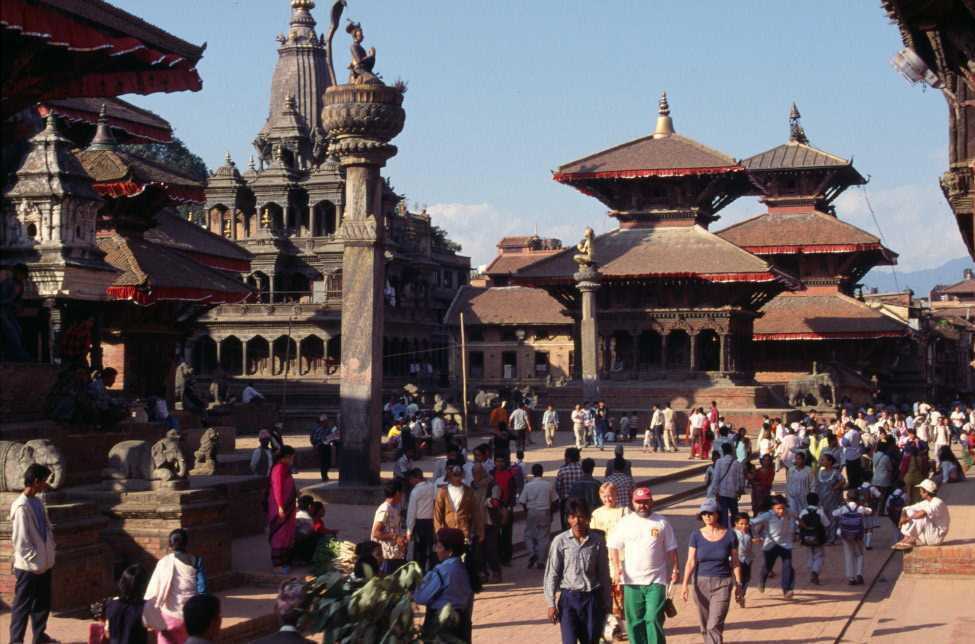 Durbar Square à Patan, le 29 octobre 1998