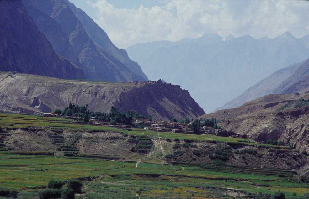 Le village de Hushe, le 21 août 1999