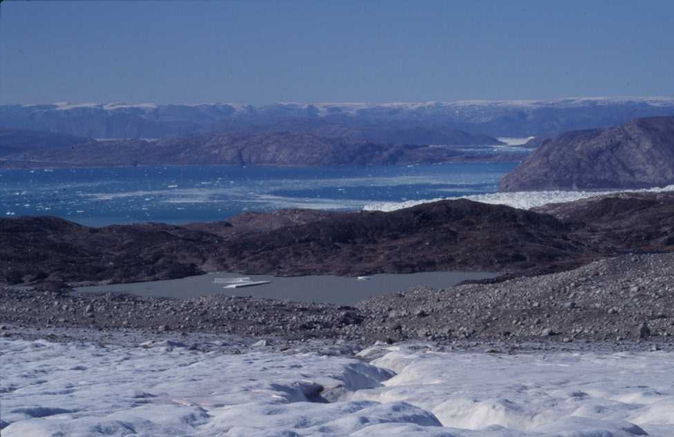 Photo prise depuis l’Inlandsis, le 15 août 2002