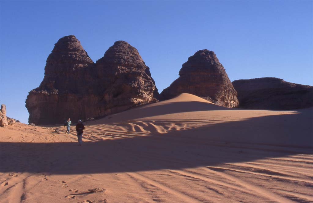 Départ de la randonnée depuis Dar Aouïs, le 12 février 2002