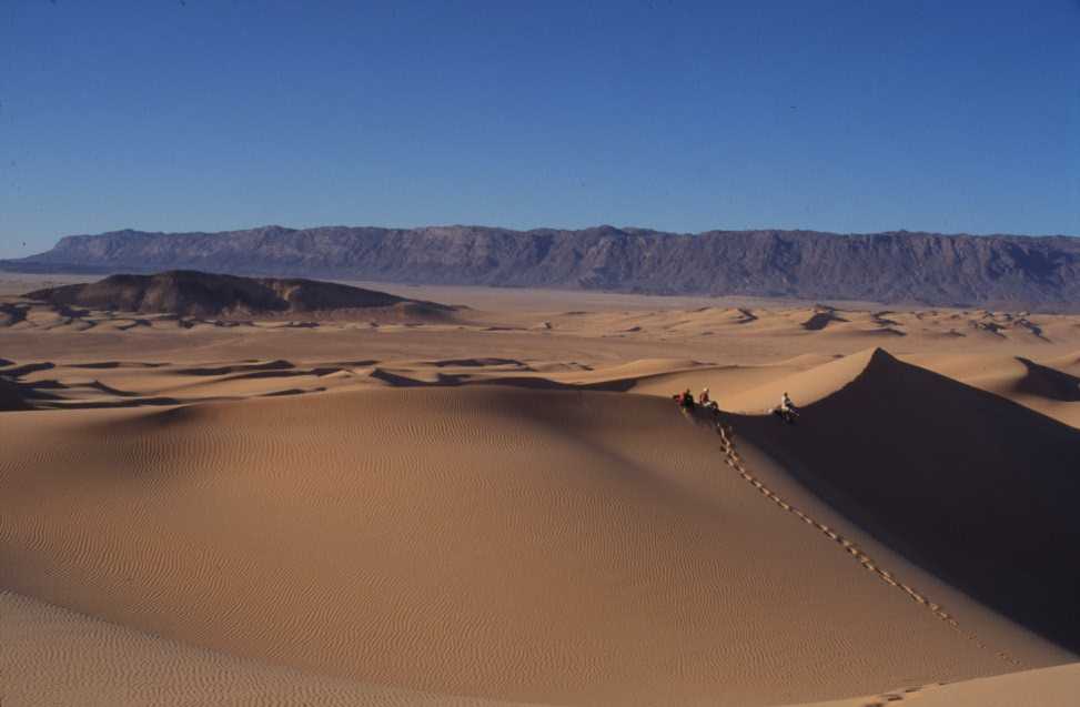 Traversée de l’erg d’Izane, le 24 février 2004