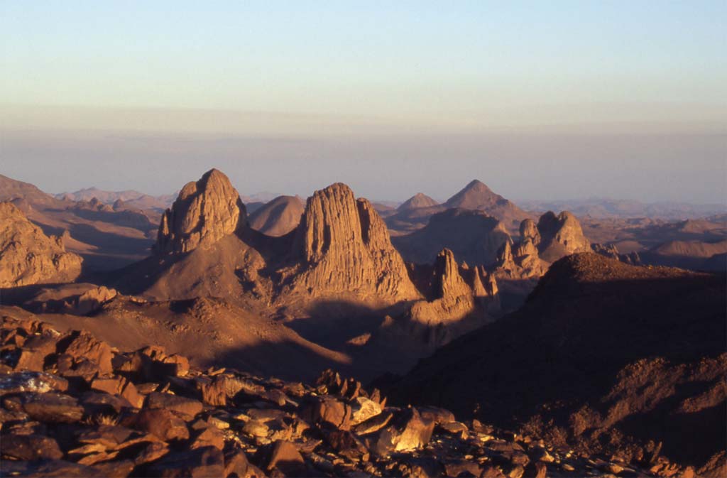 Coucher de soleil sur l’Assekrem, le 28 décembre 2006