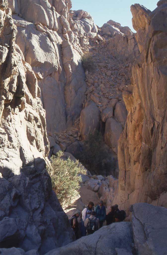 Descente de gorges dans le massif de la Taessa, le 30 décembre 2004