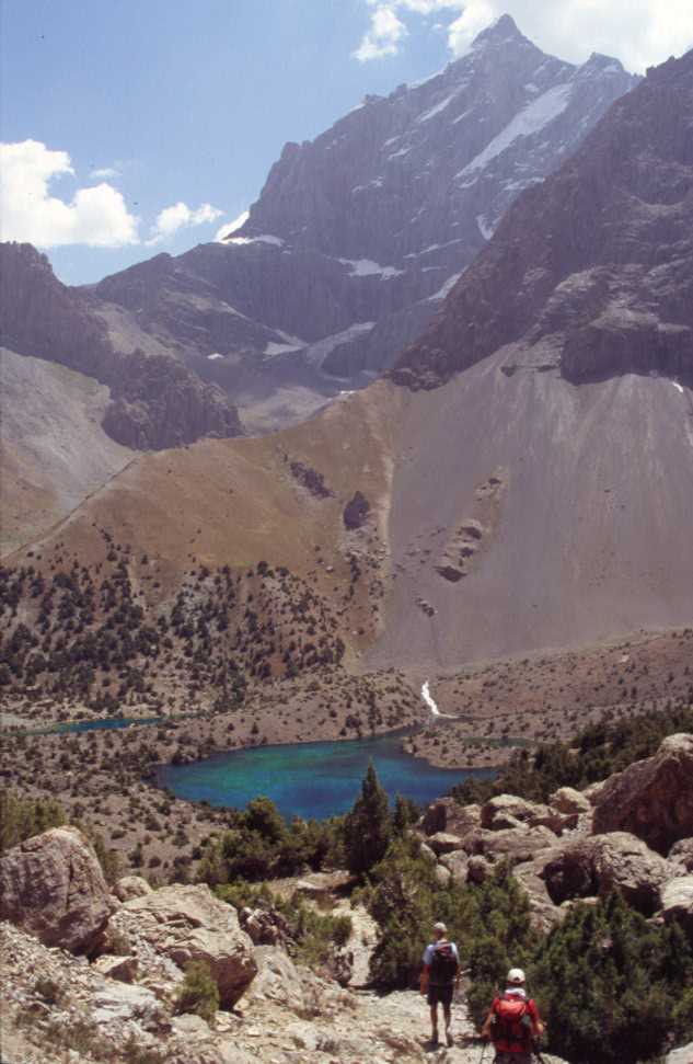 Descente vers le lac Alaoudine, le 18 août 2004