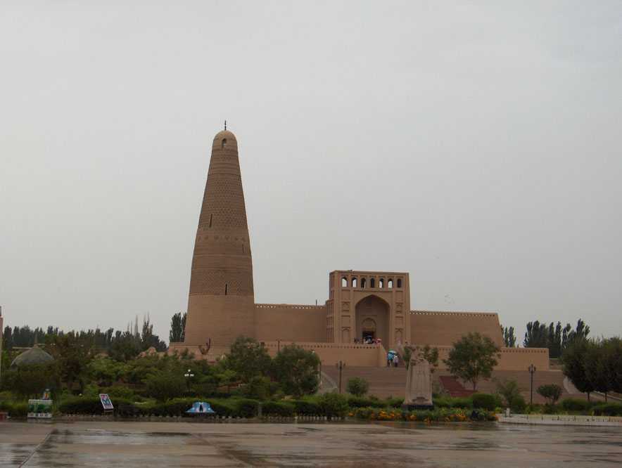 La mosquée du sultan Emin à Tourfan, le 6 août 2005