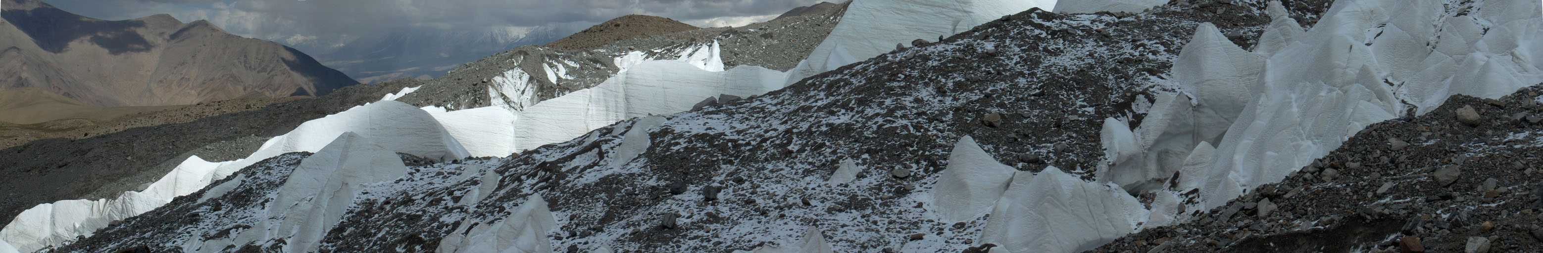 Le glacier de Jumbulac, le 10 août 2005