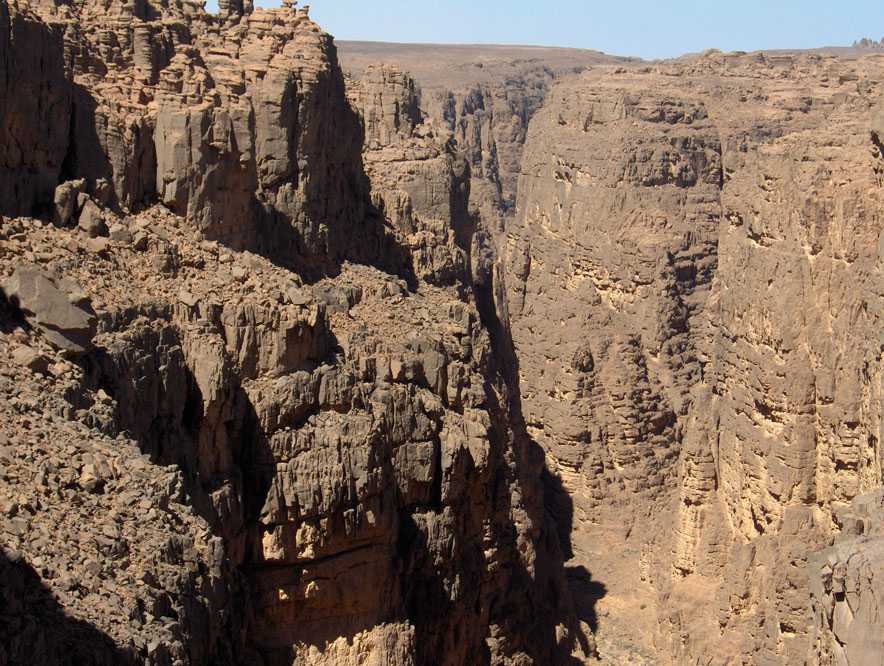 Le grand cañon de l’oued Tamrit, le 16 mars 2006