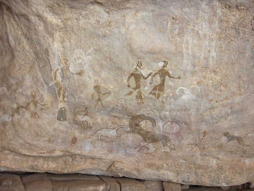 La fresque de la Dame Blanche de Tin Zoumaïtek, le 16 mars 2006