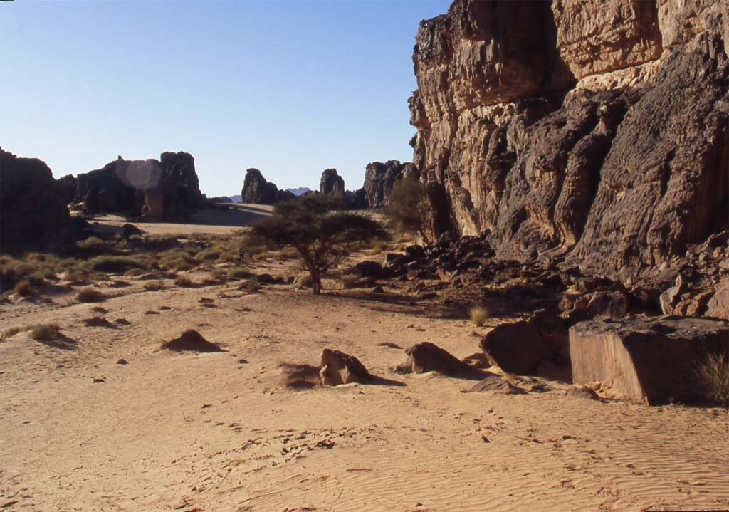 Vue partielle du plateau d’Iltélouéten, le 8 mars 2006