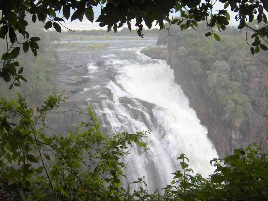 La chute du Diable aux chutes Victoria, le 20 décembre 2006