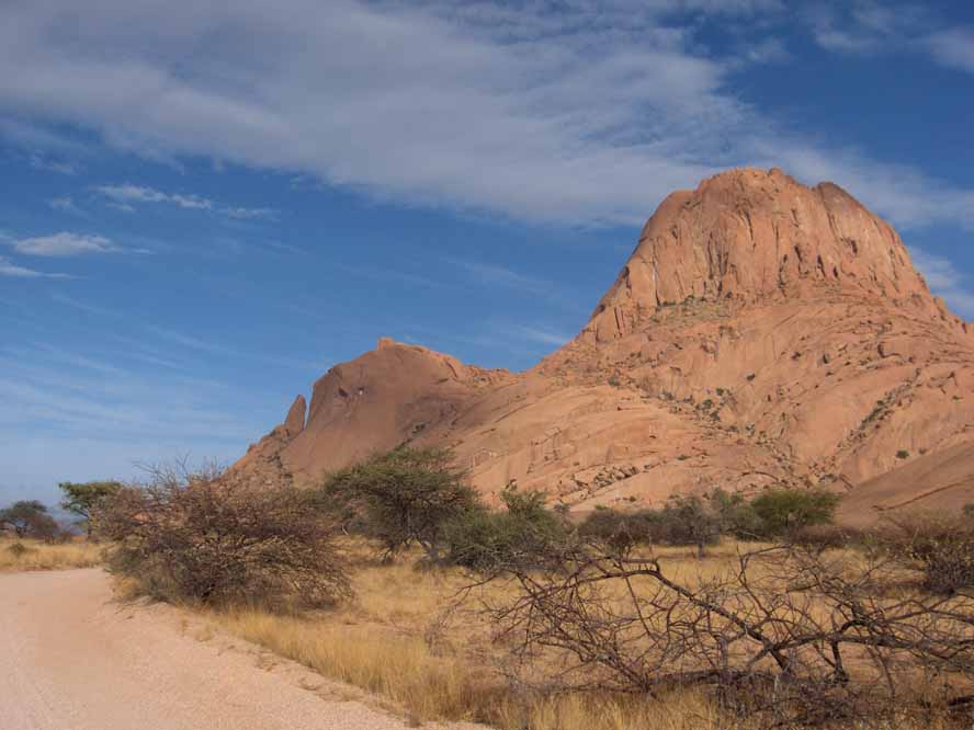 Quittant le Spitzkoppe, le 29 décembre 2006