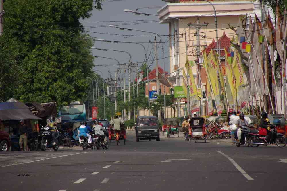 Dans les rues de Solo, le 21 juillet 2007