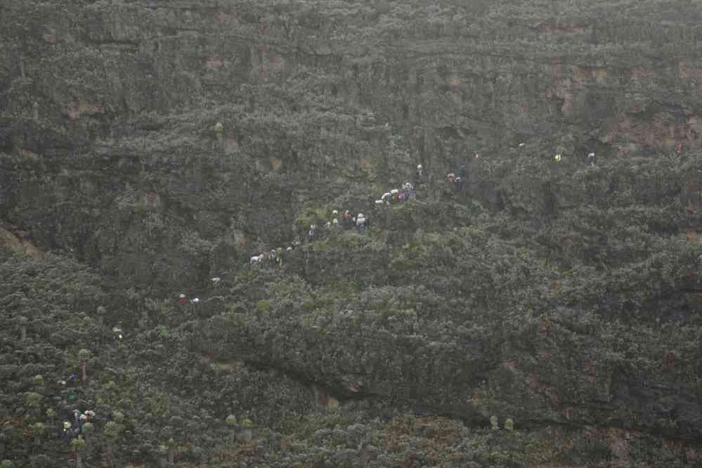 Vue générale de la muraille de Barranco, le 14 février 2008