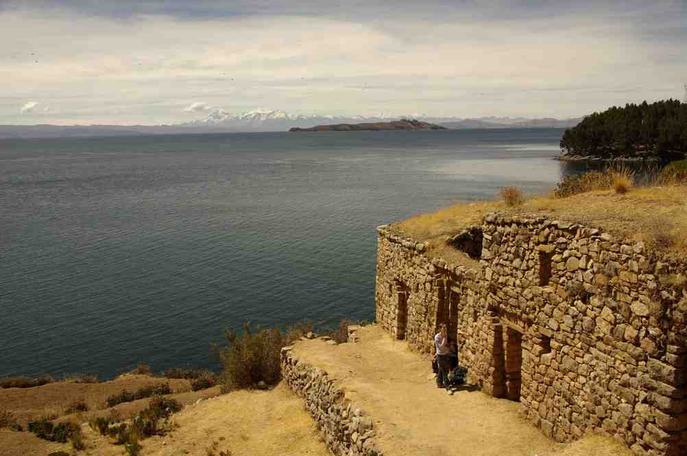 Les ruines de Pilkokaina sur l’île du Soleil, le 31 juillet 2008.