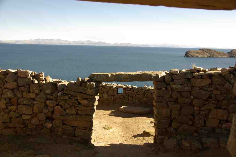 Le « labyrinthe » de Chinkana dans l’île du Soleil, le 31 juillet 2008