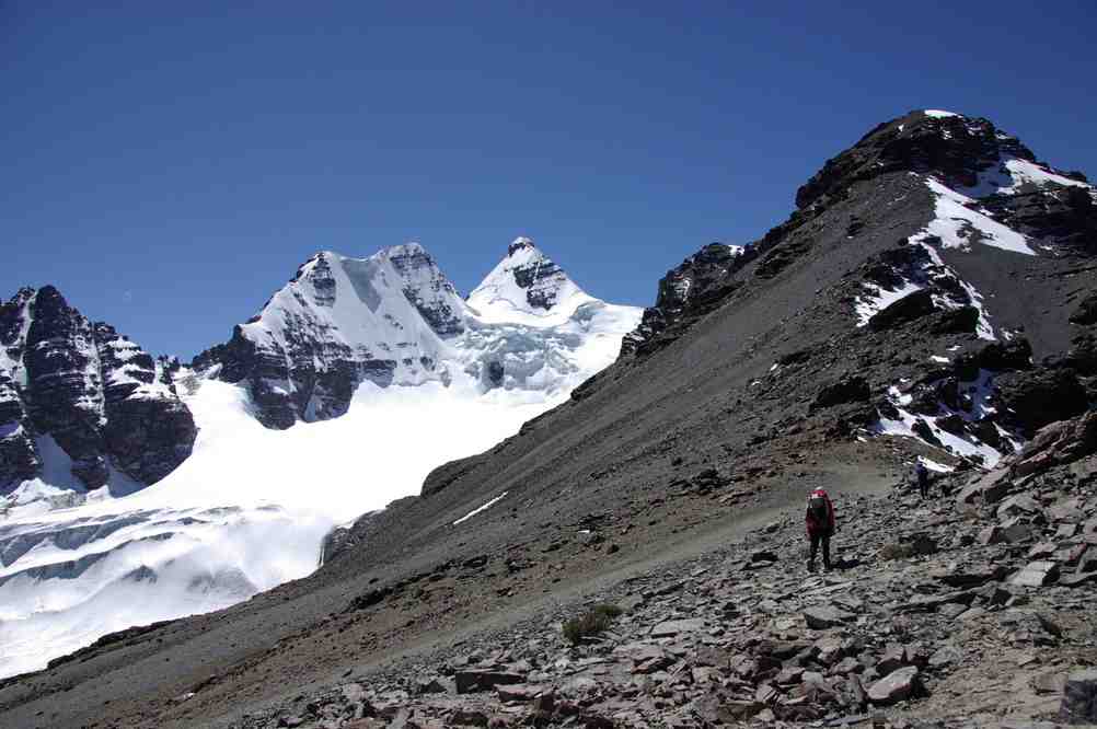 Arrivée au col des Autrichiens, le 11 août 2008