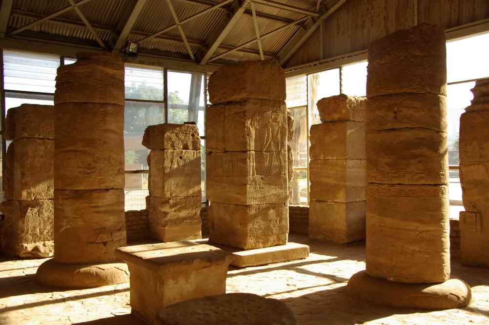 Le temple de Buhen déplacé au musée de Khartoum, le 28 décembre 2008