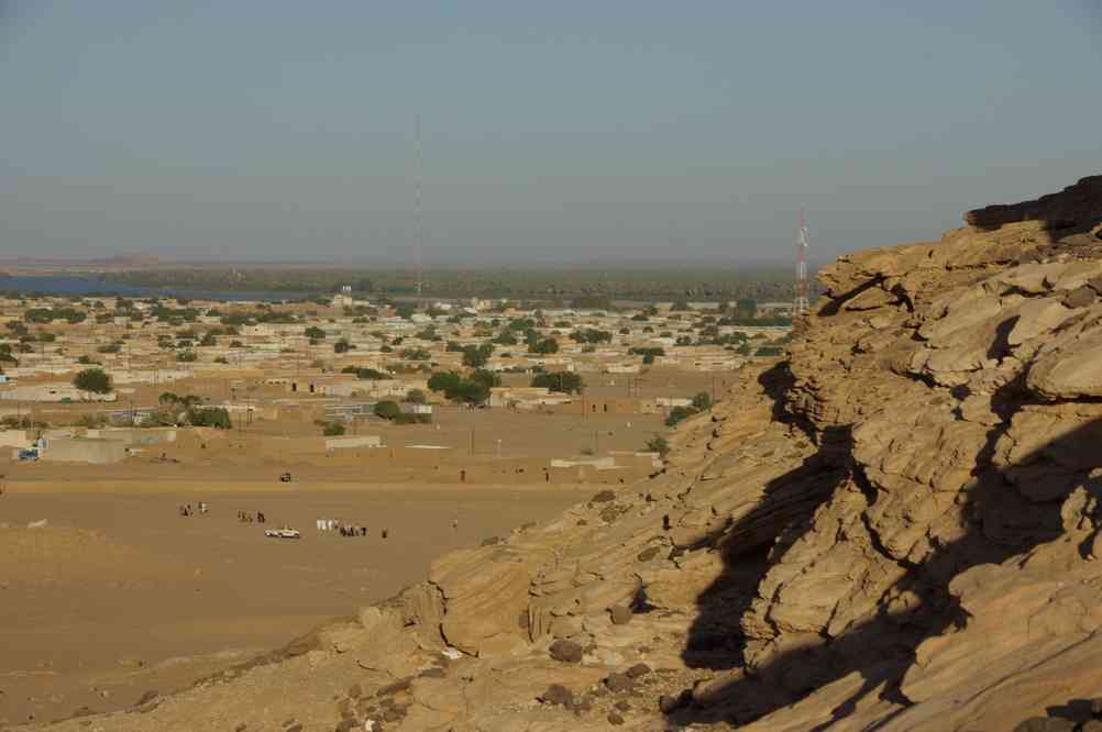 Karima vue du djébel Barkal, le 2 janvier 2009