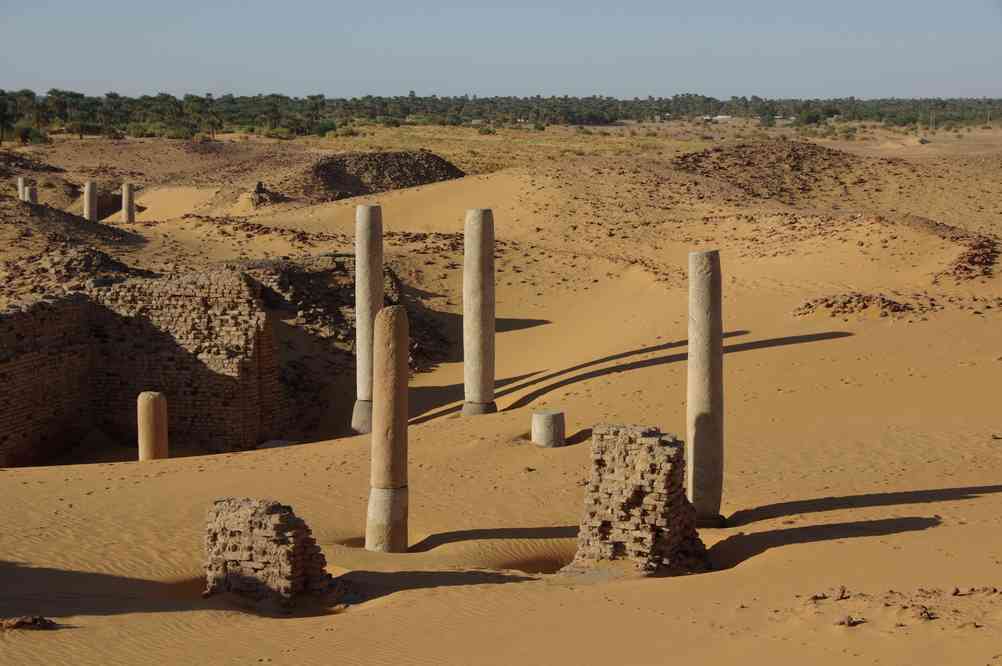 Restes d’églises dans l’ancienne Dongola, le 3 janvier 2009