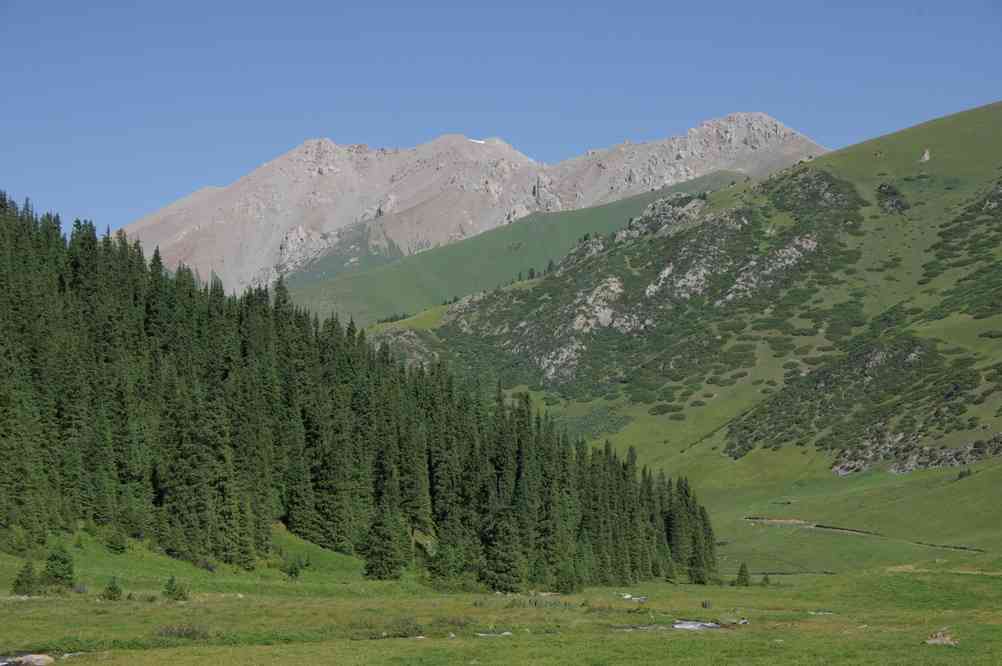 Progression dans la vallée de Buzunbay, le 10 août 2009