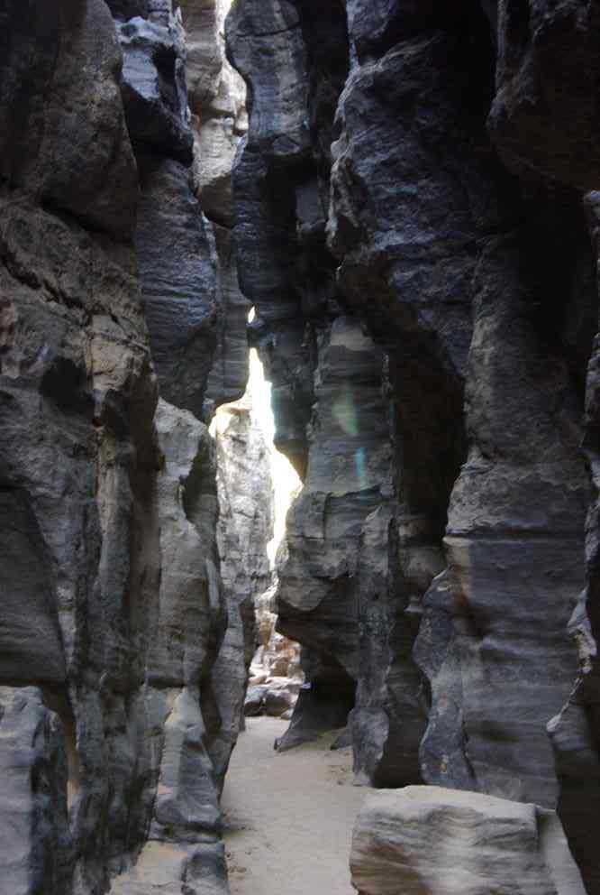 Le cañon de l’oued Hartes, le 1ᵉʳ février 2010