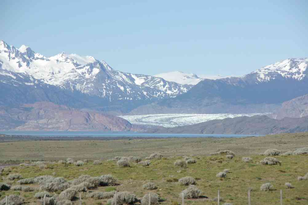 Le glacier Viedma photographié depuis la route d’El Chaltén, le 12 novembre 2012