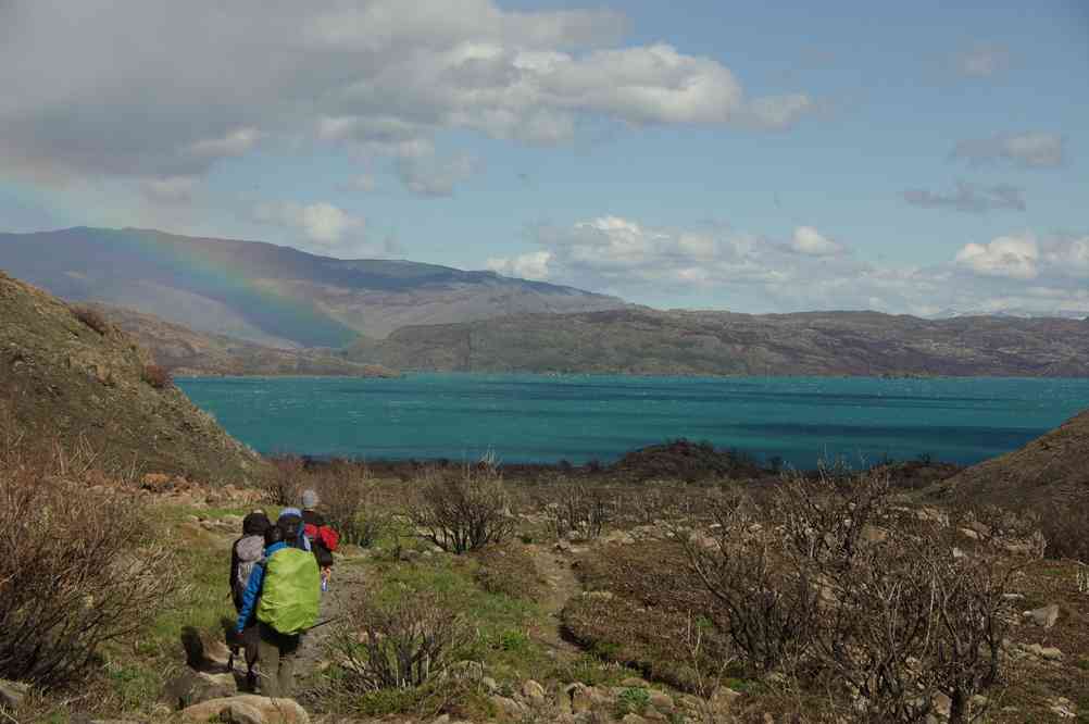 En direction du lac Pehoe, le 18 novembre 2012