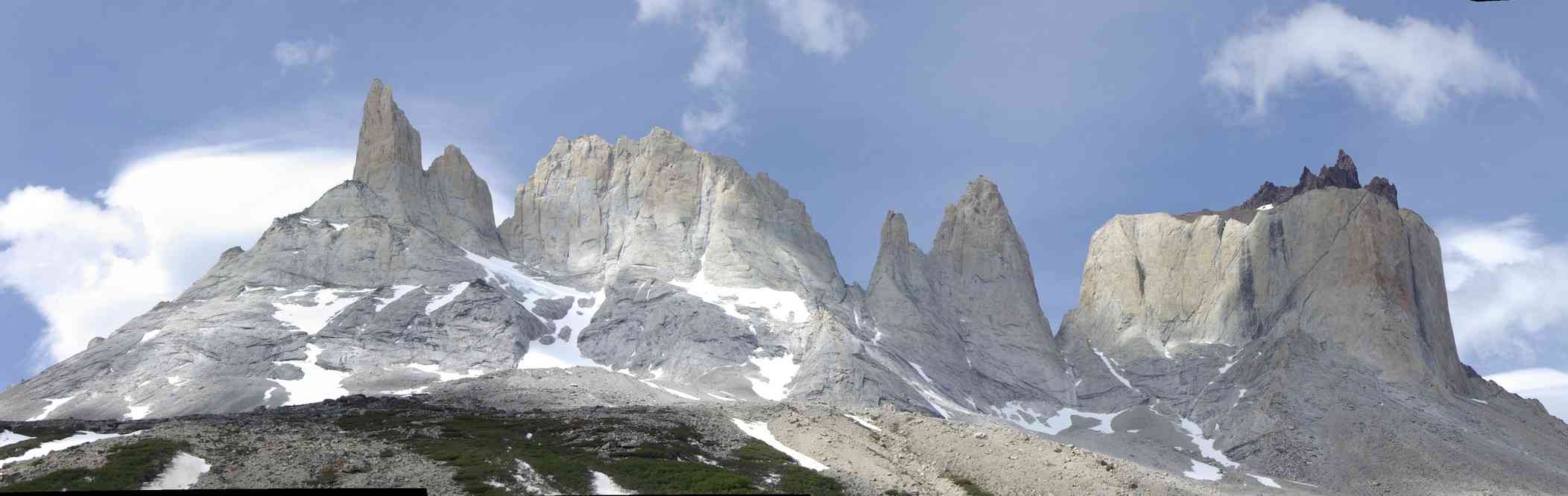 L'Épée, la Feuille, le Masque et la Corne nord (panoramique) (19 novembre 2012)