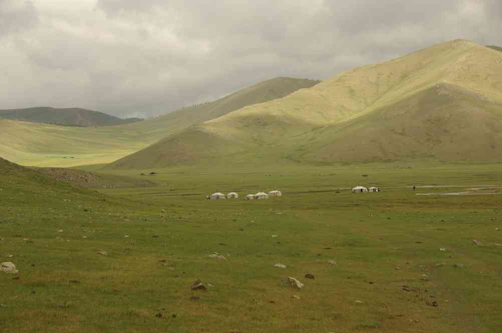 Yourtes mongoles, le 16 août 2013