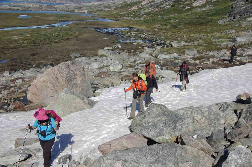 Randonnée dans la vallée Kûgarmîtavqutâ, le 7 juillet 2014