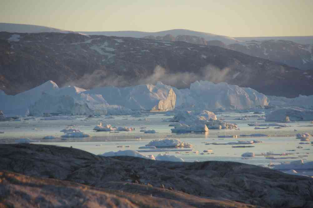 La glace qui fume, le 12 juillet 2014