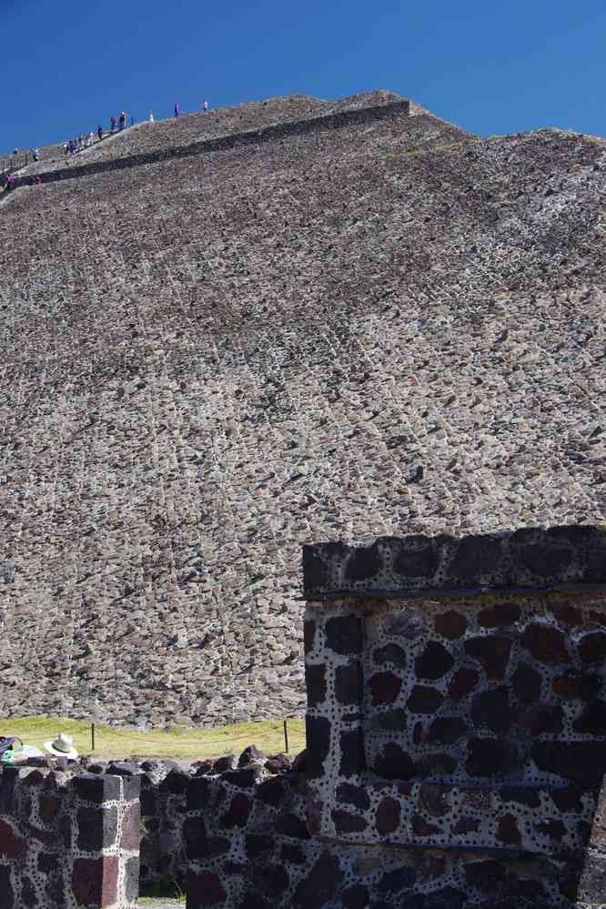 Teotihuacán, pyramide du soleil, le 21 janvier 2016