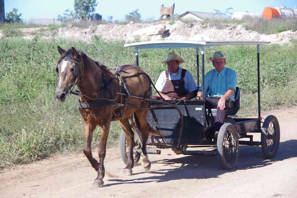 Village mennonite près de Bacalar, le 25 janvier 2016