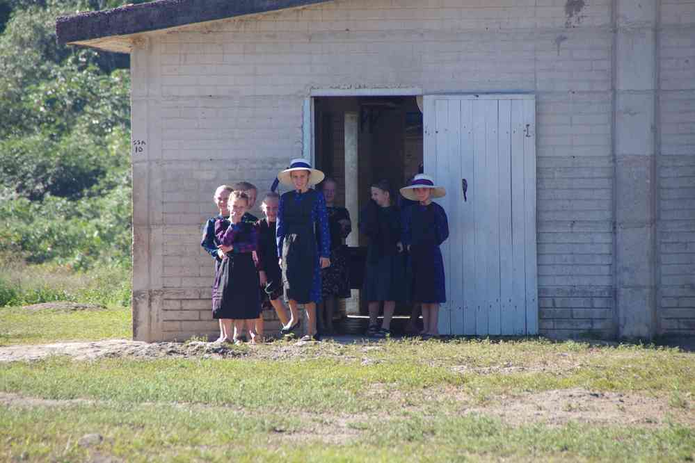 Village mennonite près de Bacalar, le 25 janvier 2016