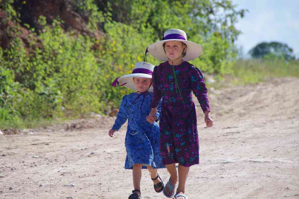 Village mennonite près de Bacalar, le 25 janvier 2016