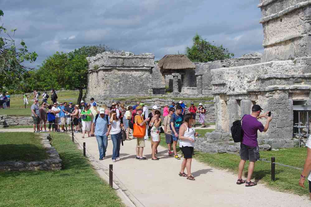 Tulum (horde de touristes américains), le 26 janvier 2016