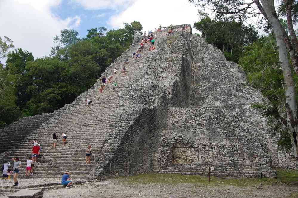 Coba (pyramide Nohoch Mul), le 26 janvier 2016