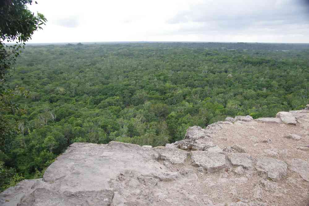 Coba (vue depuis la pyramide Nohoch Mul), le 26 janvier 2016