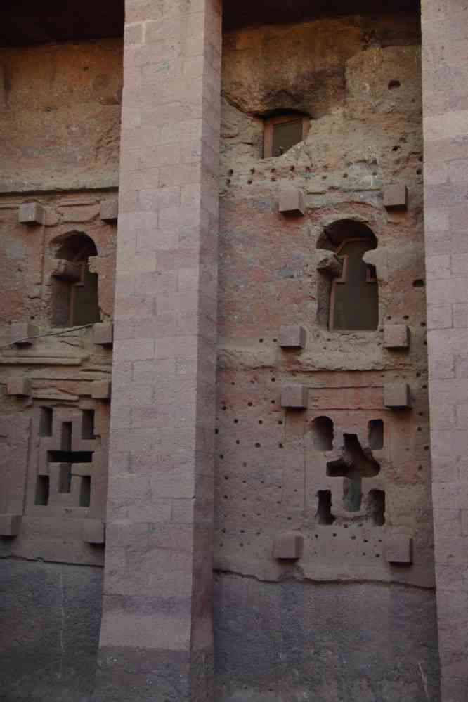 Lalibela (ላሊበላ), église de Bete Medhane Alem (ቤተ መድኃኔ ዓለም), le 9 janvier 2017