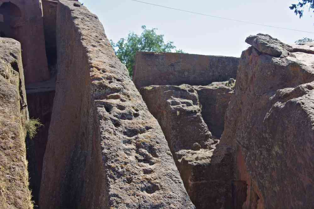 Lalibela (ላሊበላ), église Bete Gabriel Rufael (ቤተ ገብርኤል ወሩፋኤል), le 9 janvier 2017