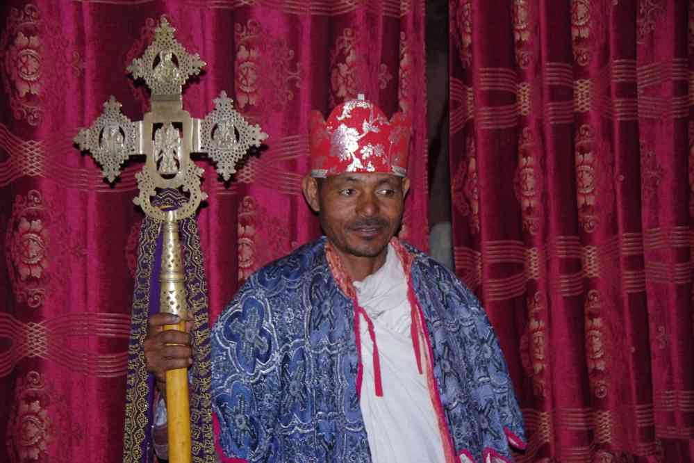 Lalibela (ላሊበላ), église Bieta Emmanuel (ቤተ አማኑኤል), le 9 janvier 2017