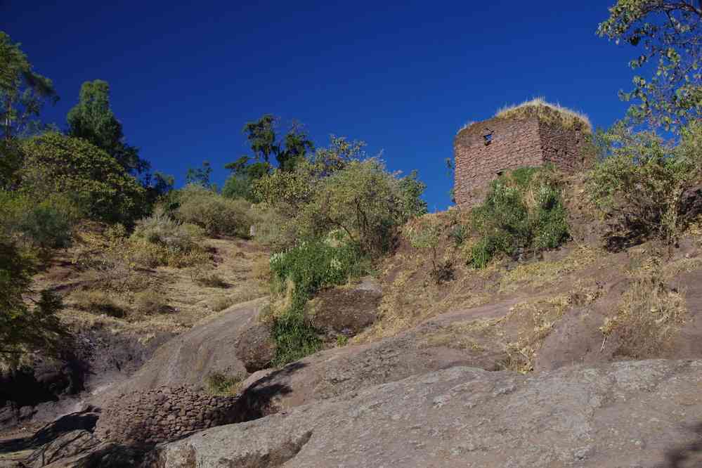 Lalibela (ላሊበላ), rivière asséchée symbolisant le Jourdain, le 9 janvier 2017