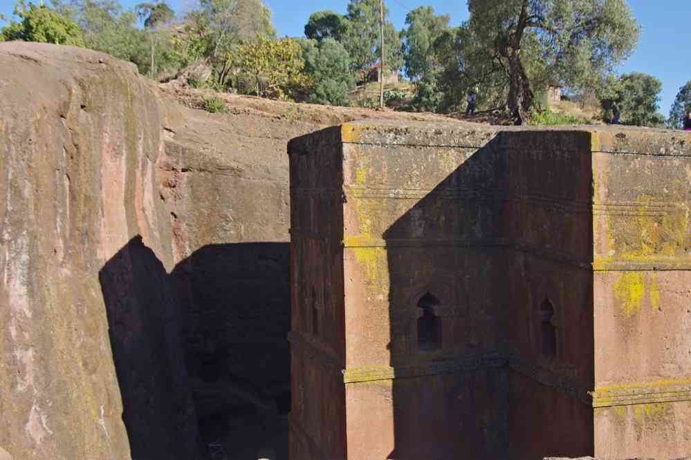 Lalibela (ላሊበላ), église St Georges (Biete Ghiorghis (ቤተ ጊዮርጊስ)), le 9 janvier 2017