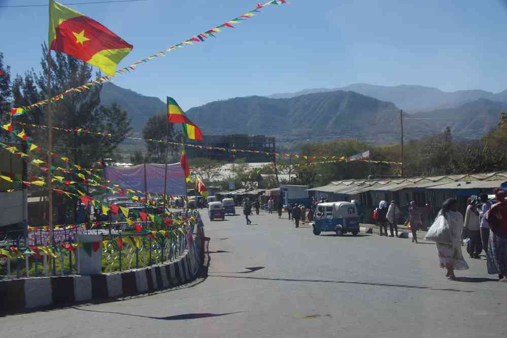 Weldiya (ወልዲያ), ville originaire du milliardaire Mohammed Al Amoudi. Route de Lalibela (ላሊበላ) à Wukro (ውቕሮ), le 10 janvier 2017