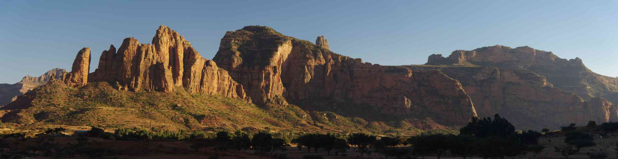 Panoramique des environs du camp de Korkor, le 13 janvier 2017